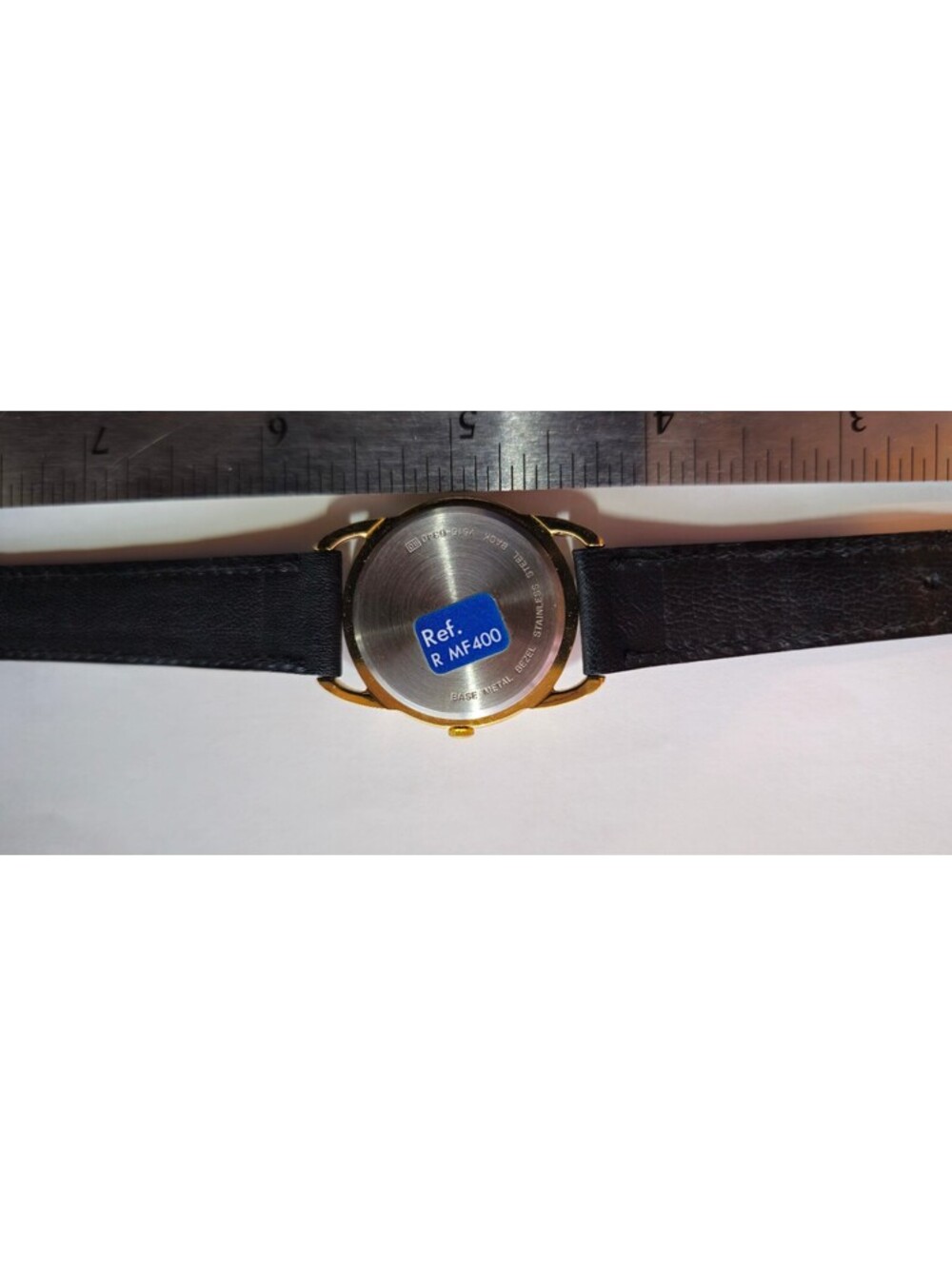 Disney Mickey Mouse Lorus Wristwatch with Black Leather Strap. New Battery. - Picture 3 of 4